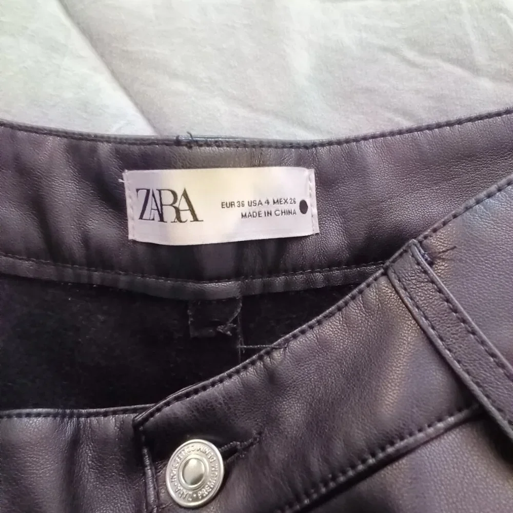 Zara Pleather Pant 4 - Picture 5 of 7